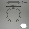Discount Plafonnier d’extérieur LED 3766018 IP44, chromé Éclairage Extérieur Professionnel