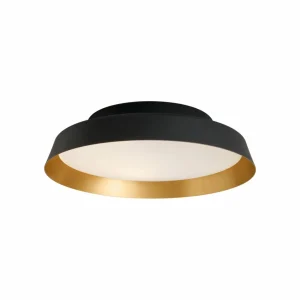 Discount Plafonnier LED Boop! Ø37 cm noir/doré Éclairage Extérieur Professionnel