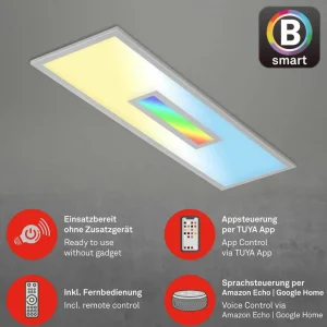 Shop Plafonnier LED Centro S CCT RVB Tuya 100x25 cm Éclairage De Magasins