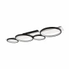 Clearance Plafonnier LED Medera, à 4 lampes, noir Éclairage De Bureau