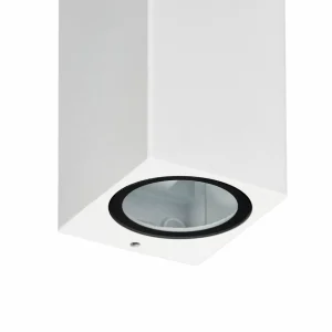 Discount applique d'extérieur Tetje, blanc, angulaire, 16 cm Éclairage Extérieur Professionnel