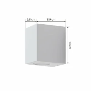 Best applique Irfan angulaire blanche 10 cm Éclairage Extérieur Professionnel