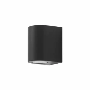 Cheap applique Irfan ronde noire 10 cm Éclairage Extérieur Professionnel