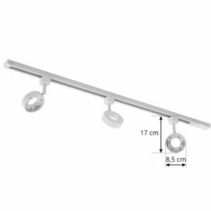 Cheap Jardani système de lampes sur rail monophasé à 3 lampes blanc Éclairage De Bureau