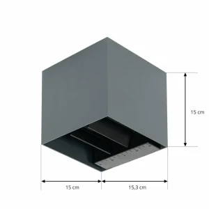 Clearance Lius applique solaire LED avec détecteur Éclairage Extérieur Professionnel