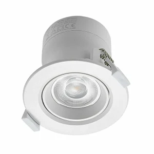 Best luminaire encastrable LED Shima, blanc, 7 W, 3000K, intensité Éclairage De Magasins