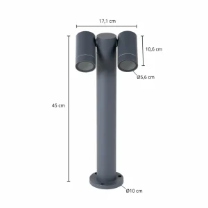 Discount Tulimar luminaire pour socle, à 2 lampes Éclairage Extérieur Professionnel