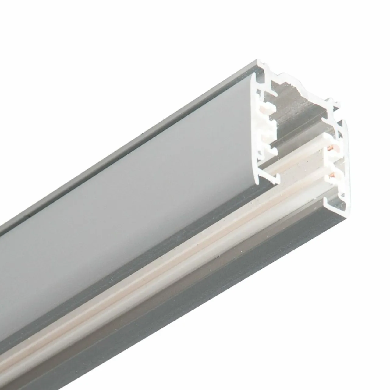 Store rail électrique triphasé Noa montage 400cm, gris Éclairage De Magasins