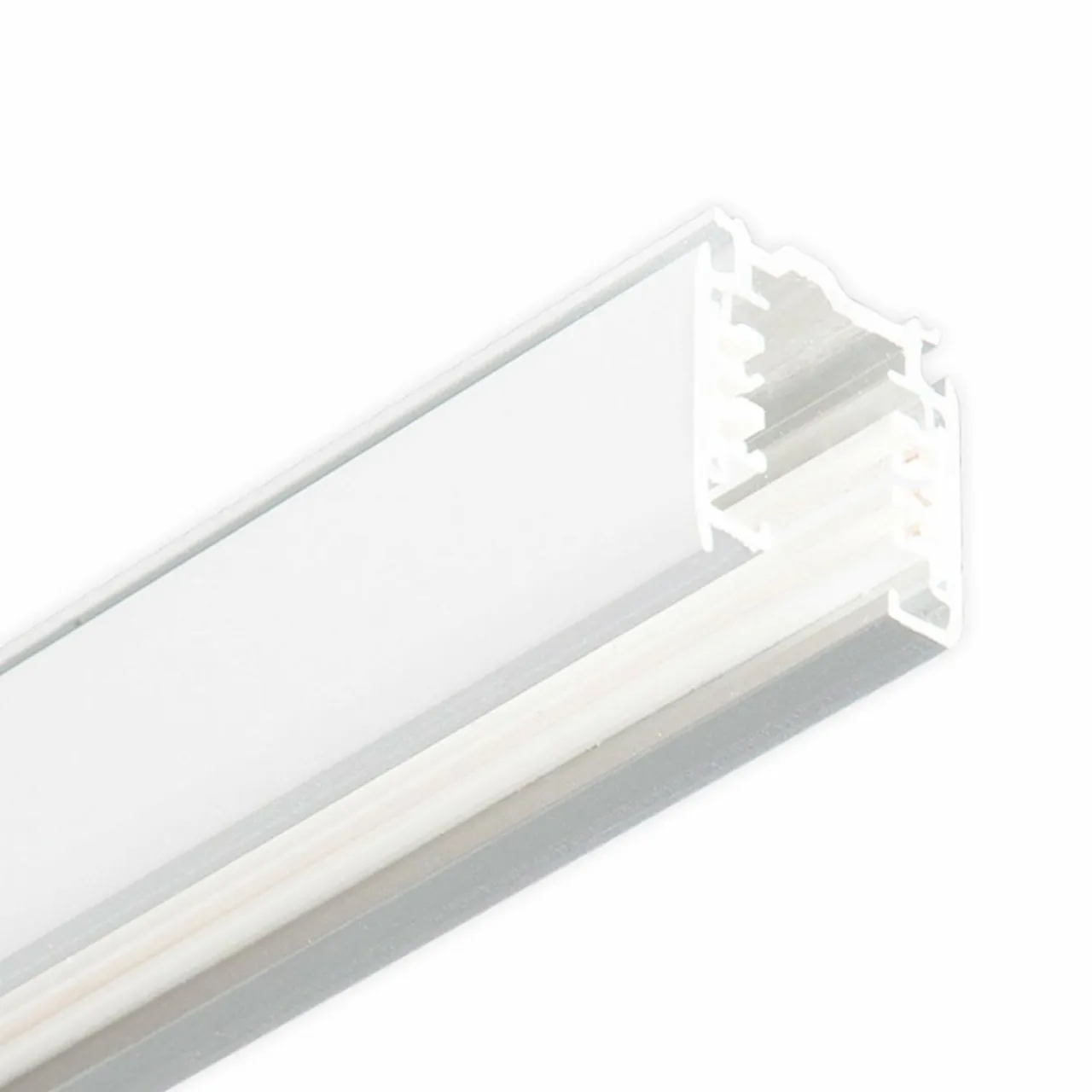 Shop rail électrique triphasé Noa montage en saillie 300cm, blanc Éclairage De Magasins