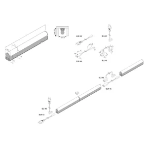 Best Réglette lumineuse LED EcoLite F HO en saillie, 3.000K, 90cm Éclairage Technique