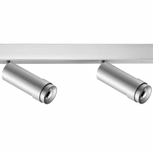 Store Vertico spot pour plafond à 2 lampes 3.000K alu Éclairage De Magasins