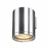 Hot Applique d'extérieur Rox, alu brossé, aluminium, Ø 12,5 cm Éclairage Extérieur Professionnel