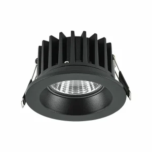Store Spot encastré Chicco Round 7 W 30° 3 000 K noir Éclairage Extérieur Professionnel