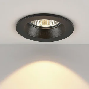 Store Spot encastré Chicco Round 7 W 30° 3 000 K noir Éclairage Extérieur Professionnel