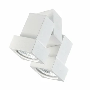 Store Spot plafond ou mur STYLE Q à 2 lampes blanc Éclairage De Bureau