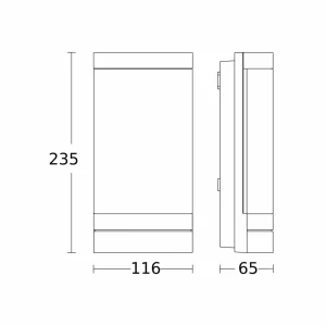 Cheap L 271 DIGI SC applique LED, capteur Éclairage Extérieur Professionnel