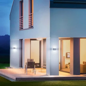 Best Sale L 840 SC Applique d'extérieur à détecteur, argenté Éclairage Extérieur Professionnel