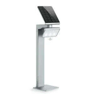 Sale XSolar Stand lampe solaire LED argentée Éclairage Extérieur Professionnel