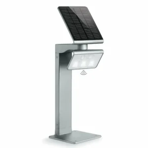 Sale XSolar Stand lampe solaire LED argentée Éclairage Extérieur Professionnel