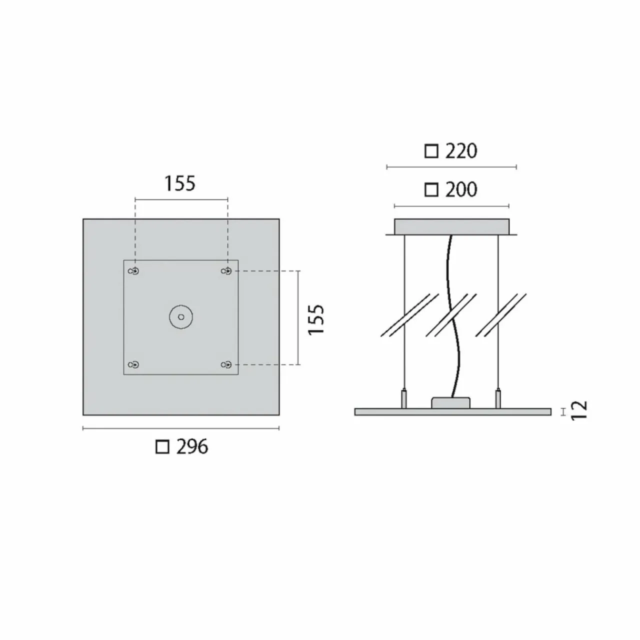 suspension_led_fl_square__pl_op_dali__1-1.webp Best Sale Suspension LED FL Square 300 PL OP DALI 840 Éclairage De Magasins