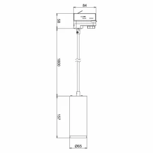 Sale Suspension LED Lucea 3-Phases 10 W blanc Éclairage De Magasins