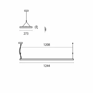 Sale Suspension SL629PL directe/ind. 124 grise 4 000 K Éclairage De Magasins